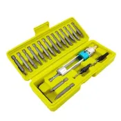 十字批頭 多功能螺絲刀工具20件組 衝擊鑽可用 木工開孔鑽頭 208-D20(雙頭快速轉換 鑽孔機 鑽兼鎖)
