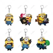 熱銷新品✨小小兵 小小兵吊飾 神偷奶爸 限定款周邊 電影小黃人與大怪獸周邊 壓克力鑰匙扣 學生卡通可愛掛飾 書包 掛件