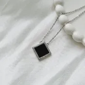 玻璃種墨翠質感吊墜 | 天然緬甸玉A貨翡翠