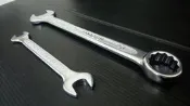德國認證! 特A級 KAWATA 梅開板手 15 mm 歐式薄型 開口板手 梅花板手 止滑 正台灣 鉻釩鋼熱鍛 15mm