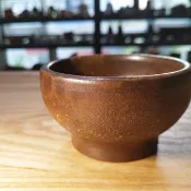 手作陶杯 | 茶盞 土灰釉 還原燒