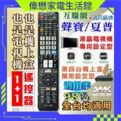 聲寶/夏普網路電視遙控器（附加第四台/數位/網路電視盒可設定)［現貨速寄］