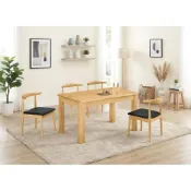 (店+)1【全台傢俱】CM-26 肯尼士4.2尺餐桌 / 湯姆餐椅(皮)(實木) 家具工廠特賣 批發價優惠