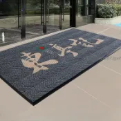 【繁體字/英文】客製化 地毯 商用地毯 商用地毯定製logo 圖案 門口地墊 吸水防滑 進門迎賓腳墊訂製