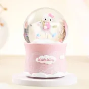 Hello Kitty旋轉木馬 水晶球音樂盒 情人節結婚彌月聖誕交換禮物