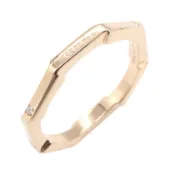 【DOKODEMO】【二手】Gucci GUCCI 鑽石愛心戒指，7號，K18PG（粉金），女用鑽石愛心戒指，二手