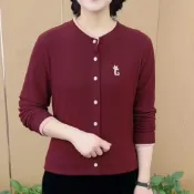 素色圓領上衣 長袖T恤 打底衫 秋冬新款百搭保暖圓領純色燙鑽長袖時尚T恤氣質女加絨打底衫 大尺碼服飾 平價女裝 韓版女裝