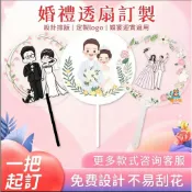客製化迷你透扇 扇子 小扇子訂製 透扇  應援扇子 婚禮透明扇子定製pvc單面透扇定製結婚小禮品 明星廣告扇周邊應援