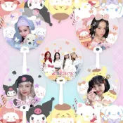 ✗⊕【可客製化】【扇子】BLACKPINK週邊 透扇 LISA 金智妮 樸彩英 金智秀 同款應援扇子