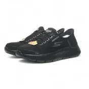 (店+)【SKECHERS】SKECHERS 休閒鞋 GO WALK FLEX 黑色 防潑水 瞬穿 健走鞋 女 124846BBK