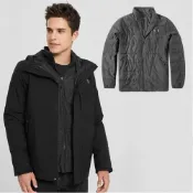 【美國 The North Face】男新款 防風防水透氣連帽兩件式外套.夾克/PrimaLoft保暖填充.DryVent 全壓膠.非Gore Tex_3VSJ-KX7 黑 N