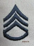 美軍 公發 DCU 戰鬥服 沙漠色 Staff Sergeant 中士 SSG E-6 軍階 -階級 領章 U.S. ARMY 美國 陸軍