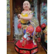 〔緣佛像文物館〕1尺3太子三太子中壇元帥神像佛像神明佛具神桌佛桌神明櫥佛櫥江西小葉樟雕刻神明
