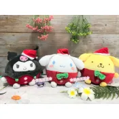 【✿佩佩部屋✿】日本正版 日貨 麻糬 柔軟觸感 軟綿綿 棉花糖 聖誕節 聖誕造型 酷洛米 大耳狗 布丁狗 娃娃 玩偶