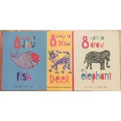 📖創意美術書📖8 Ways to Draw Fish Deer Elephant  Art  Activity Tara
