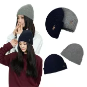 (店+)Ralph Lauren 彩馬 針織毛帽 刺繡logo 反折帽 現貨 polo 針織帽 配件 純棉  @9721