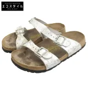 【DOKODEMO】Birkenstock Floral Arizona涼鞋，窄版，女款，銀色，尺寸22.5厘米