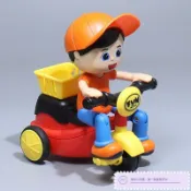 兒童玩具 玩具 兒童三輪車玩具寶寶卡通腳踏車模型男孩女孩慣性耐摔踏板摩托車