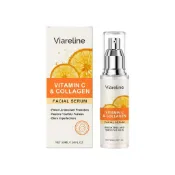 Viareline Vitamin C Facial Serum 是一種保濕和保濕的護理精華,可細化肌膚質地並提亮膚色