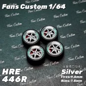 Fans Custom HRE 446R 高階款獨立螺帽含卡鉗 1/64改裝輪圈 輪框（MINIGT,INNO,TLV）