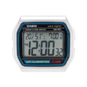 CASIO 鬧鐘 收音機時鐘 溫度 濕度 日期 星期幾 電子聲音鬧鐘 貪睡燈 銀色 DQD-851J-8JF 日本直
