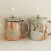 柴燒馬克杯/蓋杯/青瓷杯系列/350ml/瀧間拾光