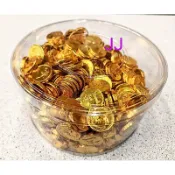 金幣 巧克力 -2.5迷你小金幣造型巧克力-1公斤桶裝-春節 喜慶 彩券 開市