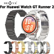 適用華為 Watch GT Runner 2 不鏽鋼錶帶