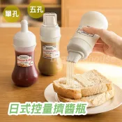 台灣現貨💯日式控量擠醬瓶 單孔擠醬瓶 帶刻度 塑料擠壓瓶 番茄醬 沙拉 蜂蜜 芥末 煉乳 醬料瓶【E527】博萊品