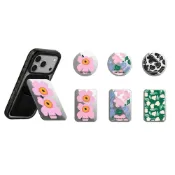 Marimekko 藝術 粉色 印花支架 Magsafe 磁吸支架 通用卡包 折疊支架 指環支架 磁吸卡包 手機支架