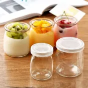 禎巧妙 保羅瓶 100ml 200ml果凍布丁瓶 玻璃瓶耐高溫 自製酸牛奶果醬瓶 燕窩瓶子 烘培模具 果凍慕斯杯