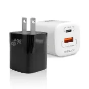 【WELLY】36W氮化鎵GaN PPS快充黑科技 雙孔多協議迷你充電器(1A1C/安規認證旅充頭)