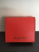 Michanel kors Mk新款馬卡龍短夾紅色全新保證正品下標前請先告知 請勿直接下標