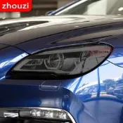 台灣現貨BMW 適用於寶馬 6 系 F06 F12 F13 M6 GT G32 2 件汽車大燈色調黑色保護膜乙烯基透明