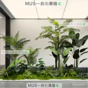 🌿免運 可開髮票🌸 仿真植物造景 大型散尾葵旅人蕉盆栽辦公室餐廳樓梯下櫥窗綠植裝飾 仿真植物 景觀布置 造景擺件裝飾