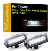12v LED 牌照燈適用於豐田普銳斯 Venza 08-15 Matrix 09-13 RAV4 13-18 C-HR