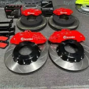 佈雷博brembo卡鉗改裝18Z前六後四一套適合寶馬X3霸道豐田普拉多不含運費