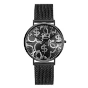 【Daniel Wellington】DW Classic Rich Flower 40mm 有錢花 編織錶-寂靜黑(期間限定)