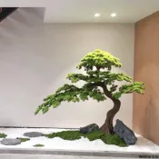 【免運】擺件 風水擺件  精品賣場仿真松樹迎客松大型羅漢松室內中式室內外造景擺件酒店裝飾櫥窗