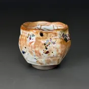 王文玉 柴燒志野玫瑰杯 柴燒長石杯 110ml