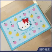 ♥限時下殺‌♥凱蒂貓入戶門地墊可裁剪絲圈進門防滑腳墊大門口刮泥耐髒家用地毯