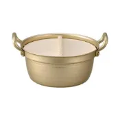 (店+)【hokua 北陸鍋具】日本北陸 HOKUA 小伝具 錘目湯鍋 木蓋雙耳鍋 18.5cm 段付鍋 關東煮