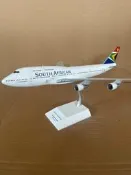 1/200 南非航空波音747-300客機模型，合金材質，細 飛機模型