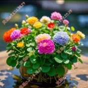 現貨 新種 開花銅錢草種子（250粒） 多款花色銅錢草招財水培土培辦公室桌面盆栽種子 金錢草花卉室內水養綠植吸甲醛