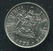 【錢幣】 (南非), SOUTH AFRICA  , 10 CENT  , K85  , 1973 ,品相精鑄PRF #202728 