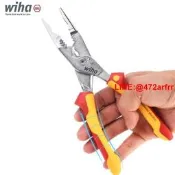 德國wiha威漢進 多功能專業電工鉗剝線鉗鋼 鉗尖嘴剪線鉗絕緣