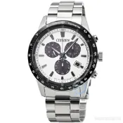 (店+)【CITIZEN 星辰】【柒號本舖】CITIZEN星辰ECO-DRIVE萬年曆光動能計時鋼帶錶-白面 / BL5614-59A