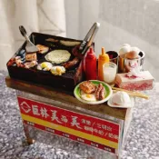 早餐 蛋 香腸 豆漿 攤車 夜市 點心 小吃 台式 袖珍 手作 食玩 藝術 擺飾 禮物 模型 黏土 情境布置 仿真食物