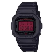 【CASIO 卡西歐】G-SHOCK 黑紅配色 碳核心防護構造 大膽強悍電子錶(DW-5600BBR-1)