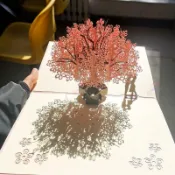 熱銷推薦生日賀卡 3d立體 可折疊 精緻禮物 立體書 情侶成品 手工卡片送女友